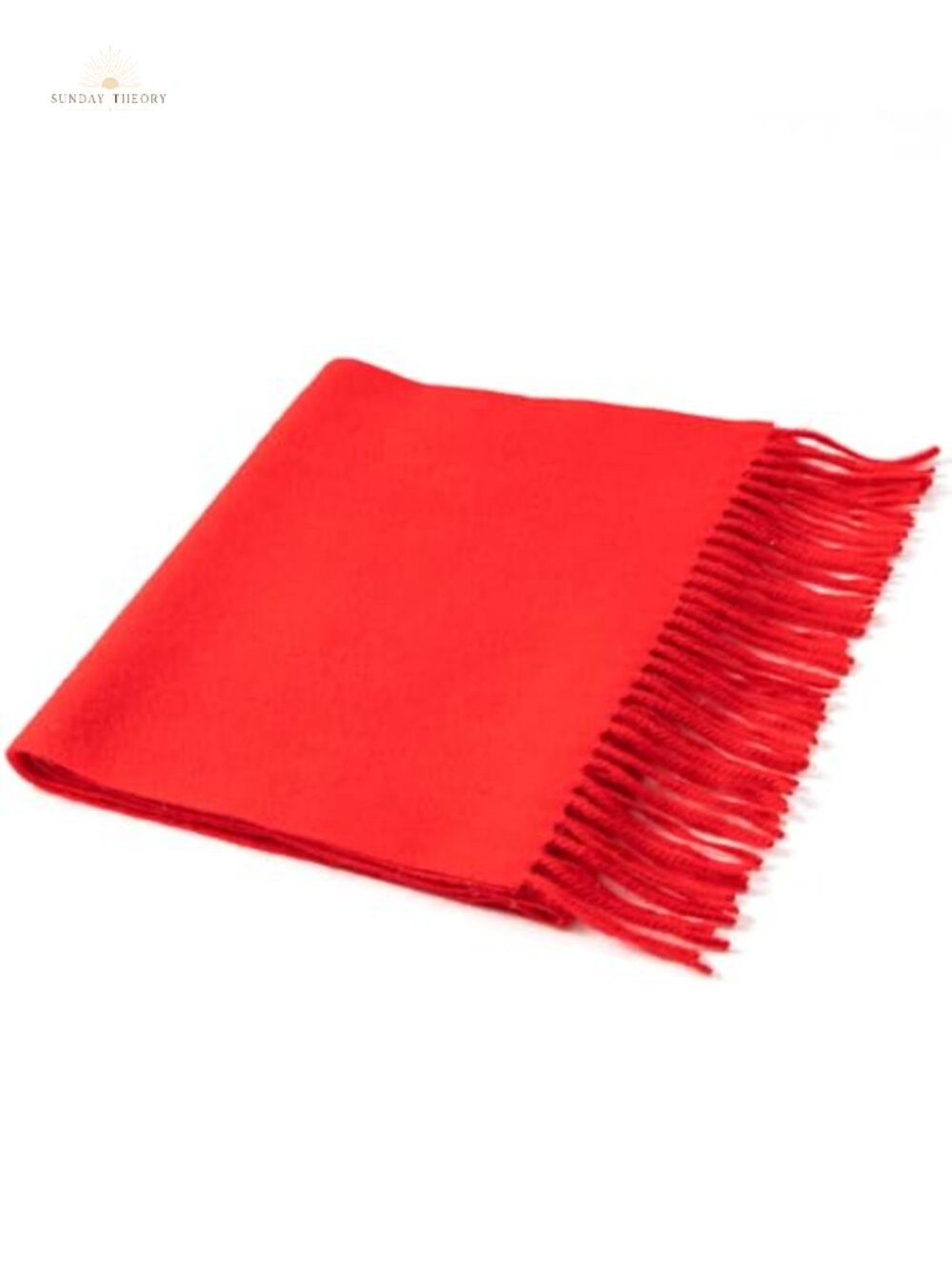 Pure 100% Cashmere Scarf with Fringed Edges, Ultra Soft Large Shawl Wrap for